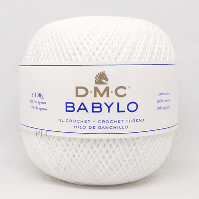 DMC Babylo No.40 Crochet Cotton - B5200 White
