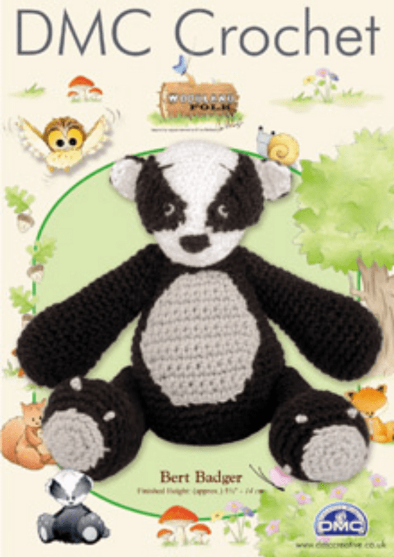 DMC Bert Badger Woodland Folk Crochet Pattern
