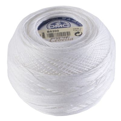 DMC Cebelia No.40 Crochet Cotton B5200 White