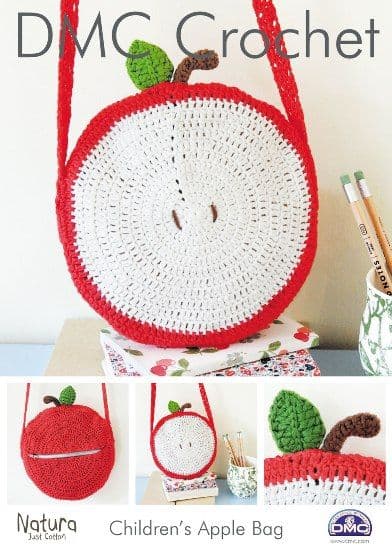 DMC Childrems Apple Bag Natura Crochet Pattern 15212