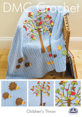 DMC Childrens Throw Petra Crochet Pattern 15211