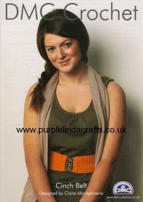 DMC Cinch Belt Crochet Pattern 11886L/2 REDUCED