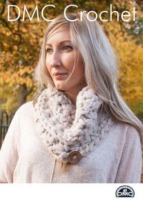DMC Cocoon Star Stitch Snood Crochet Pattern FREE