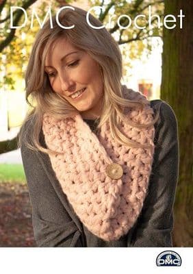 DMC Cocoon Textured Snood Crochet Pattern FREE