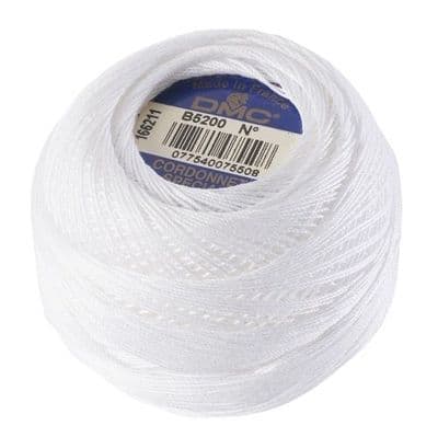 DMC Cordonnet No.100 Crochet Cotton B5200 White
