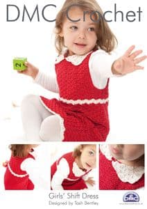 DMC Girls Shift Dress Crochet Pattern 14929