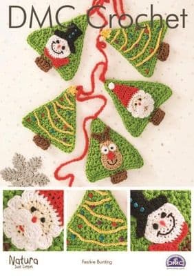 DMC Natura Festive Bunting Crochet Pattern 15323L/2