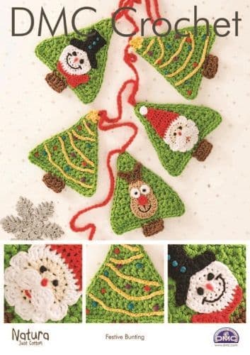 DMC Natura Festive Bunting Crochet Pattern 15323L/2
