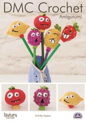 DMC Natura Fruit Pen Toppers Amigurumi Crochet Pattern 15314