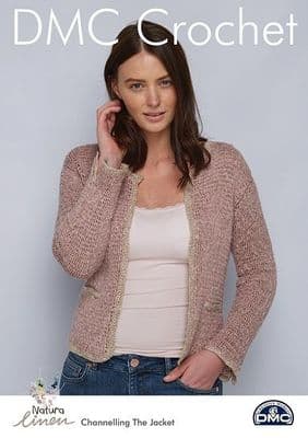 DMC Natura Linen Channelling The Jacket Crochet Pattern