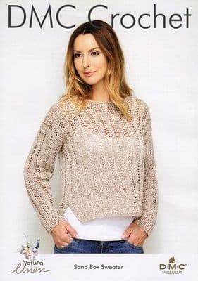 DMC Natura Linen Sand Box Jumper Crochet Pattern