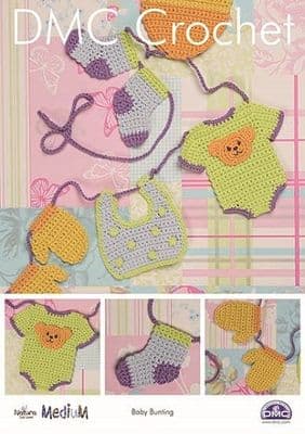 DMC Natura MEDIUM Baby Bunting Crochet Pattern 15351
