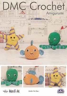 DMC Natura MEDIUM Under the Sea Amigurumi Crochet Pattern 15344