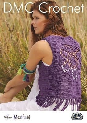 DMC Natura MEDIUM Waistcoat Crochet Pattern 15375