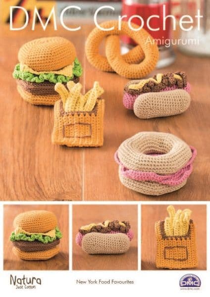 DMC Natura New York Food Crochet Pattern 15313