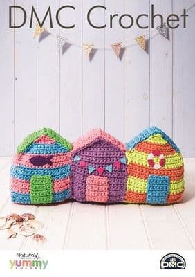 DMC Natura XL Beach Huts Crochet Pattern 15385