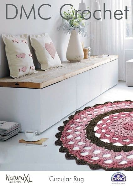 DMC Natura XL Circular Rug Crochet Pattern 15234