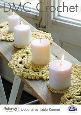 DMC Natura XL Decorative Table Runner Crochet Pattern 15232