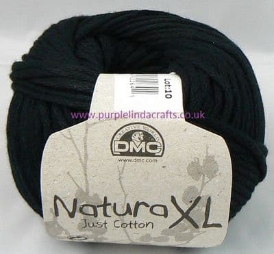 DMC Natura XL Just Cotton Super Chunky Yarn 02 Black