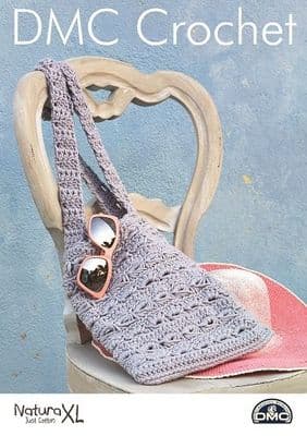 DMC Natura XL Slouch BAG Broomstick Crochet Pattern 15378