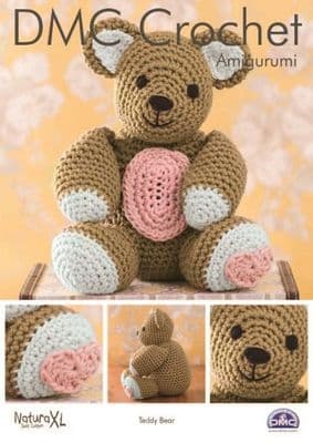 DMC Natura XL TEDDY BEAR Toy Crochet Pattern 15332