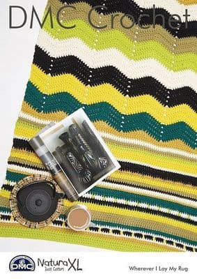 DMC Natura XL Wherever I Lay My Rug Crochet Pattern