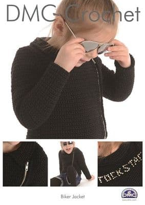 DMC Petra Biker Jacket Crochet Pattern 15266