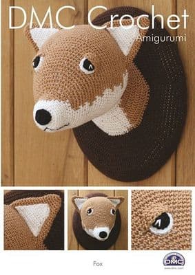 DMC Petra Fox Head Amigurumi Crochet Pattern 15274