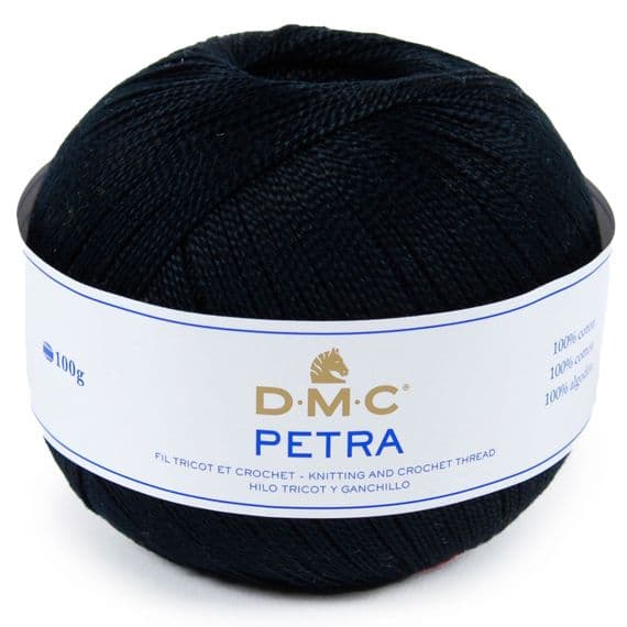 DMC Petra No.3 Crochet Cotton - 5310 Black