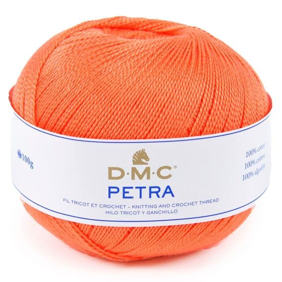 DMC Petra No.3 Crochet Cotton - 5608 Deep Orange