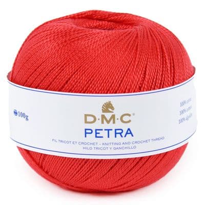 DMC Petra No.3 Crochet Cotton - 5666 Red