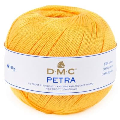 DMC Petra No.3 Crochet Cotton - 5742 Golden Yellow