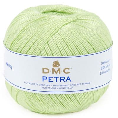 DMC PETRA No.3 Crochet Cotton 5772 Light Apple Green