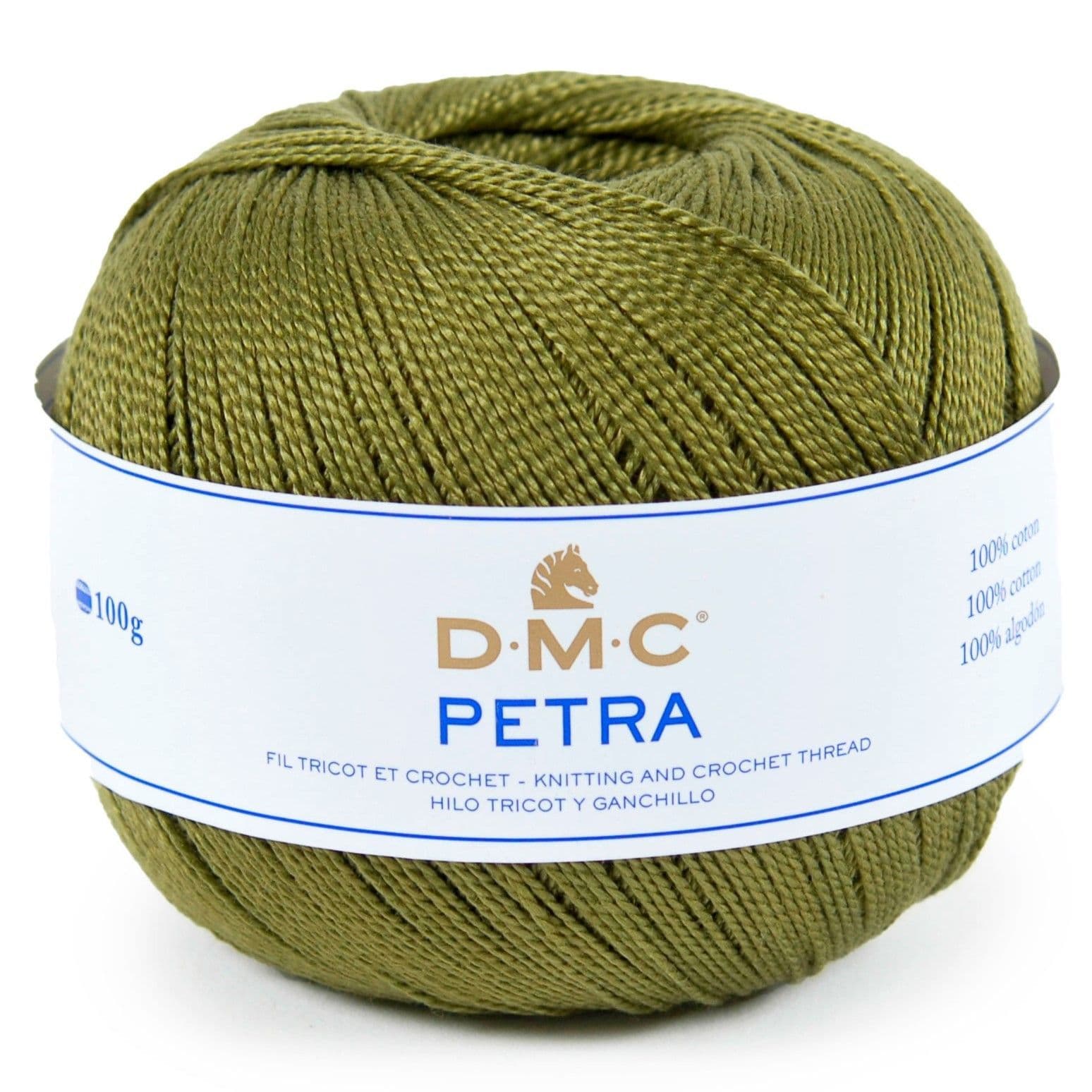 DMC Petra Häkelgarn Nr. 05 – 100 G, 400 M, Aus Glänzender Baumwolle, Farbe Orange #05722
