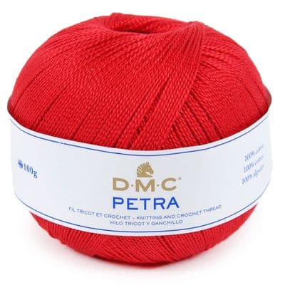 DMC PETRA No.5 Crochet Cotton 5321 Red