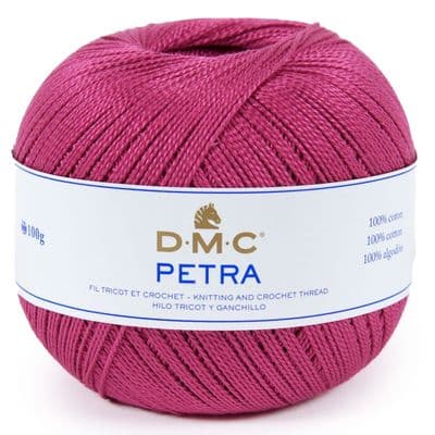 DMC PETRA No.5 Crochet Cotton 53803 Deep Fuchsia