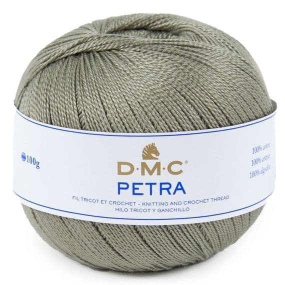 DMC Petra No.5 Crochet Cotton - 5646 Khaki Green