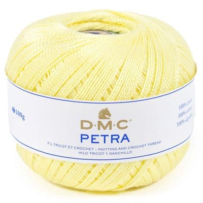 DMC PETRA No.5 Crochet Cotton 5727 Yellow