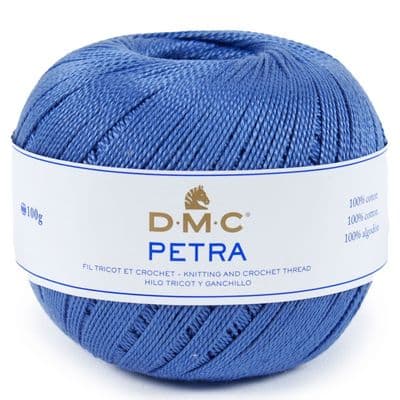 DMC PETRA No.5 Crochet Cotton 5797 Deep Blue