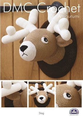DMC Petra STAG Head Amigurumi Crochet Pattern 15268