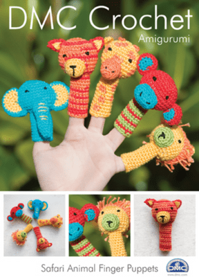 DMC Safari Animal Finger Puppets Petra Crochet Pattern 15098