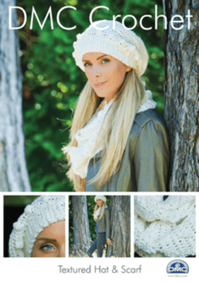DMC Textured Hat and Scarf Crochet Pattern 15042