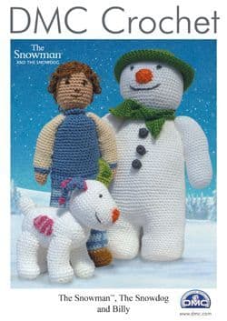 DMC The SNOWMAN The SNOWDOG and BILLY Crochet Pattern Booklet 15033L/2
