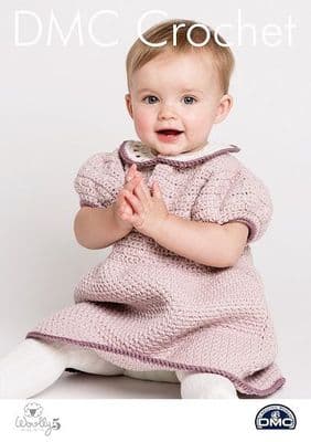 DMC Woolly 5 Baby Dress Crochet Pattern 15416