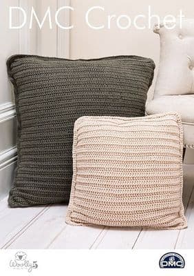 DMC Woolly 5 Floor Cushions Crochet Pattern 15423