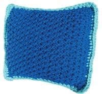 FREE Pattern Hoooked Zpagetti Moss Stitch Knitted Cushion