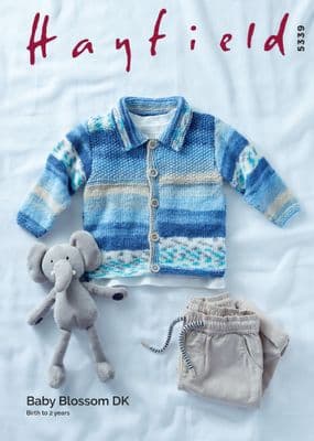 Hayfield Baby Blossom DK 5339 Jacket Knitting Pattern