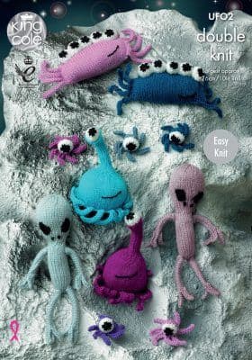 King Cole ALIENS Knitting Pattern UFO2