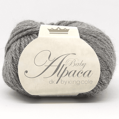 King Cole Baby Alpaca DK Yarn 502 Grey