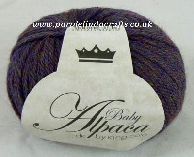 King Cole Baby Alpaca DK Yarn 664 Damson